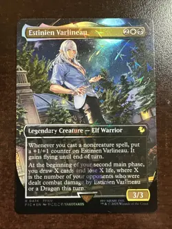 Estonian Varlineau 0474 Borderless Chocobo Tracks MTG FFX NM - Image 1