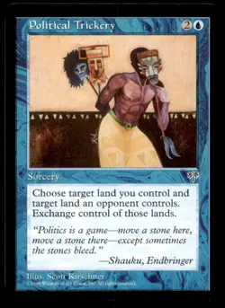 MTG Political Trickery LP Light Play Mirage [4817] - Image 1