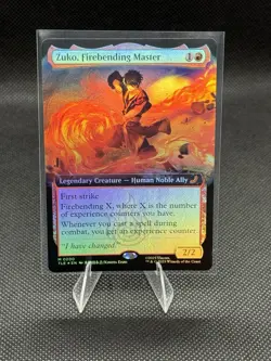 1x (200 TLE) Zuko, Firebending Master - FOIL - EXTENDED ART MTG Avatar: The Last - Image 1