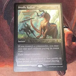 Deadly Rollick X1 Mtg Commander Masters Lp Foil Etched See Pics - Image 1