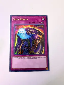 Yugioh - Soul Drain LART-EN011 Ultra Rare Lost Art Promo Limited Edition NM - Image 1