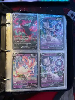 Pokemon Binder Collection Lot of 170+ over $350 Cards V Vmax EX VStar Full Base - Image 1