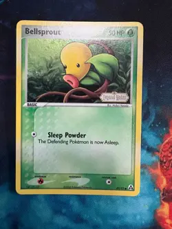Bellsprout 49/92 Holo Stamped Pokemon Card 2006 EX Legend Maker LP - Image 1