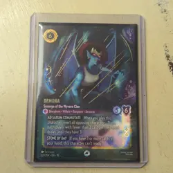 Disney Lorcana Demona Scourge Of The Wyvern Clan Enchanted Foil Card 227/204 - Image 1