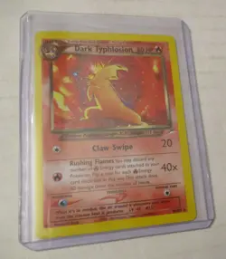 Pokemon TCG Dark Typhlosion Holo Card 10/105 Neo Destiny Unlimited 2000 Played - Image 3