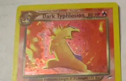 Pokemon TCG Dark Typhlosion Holo Card 10/105 Neo Destiny Unlimited 2000 Played - Image 4