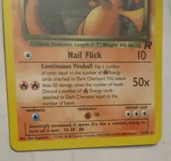 Pokemon TCG Dark Charizard Non-Holo Card 21/82 Team Rocket 2000 Played Vintage A - Image 5