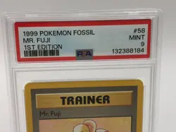 1999 POKEMON FOSSIL Trading Card MR. FUJI #58/62 TRANER 1ST EDITION PSA MINT 9 - Image 2