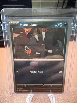 Pokemon TCG Houndour Prismatic Evolutions 062/131 Pokeball Reverse Holo Card - Image 1
