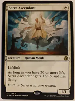 MTG English Magic Card Near Mint SERRA ASCENDANT from Iconic Masters - Image 1