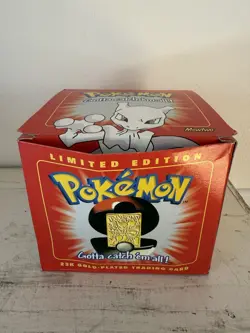 Pokemon Mewtwo Red Ball with 23K Gold Trading Card and Sealed Authenticity 1999 - Image 1