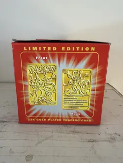 Pokemon Mewtwo Red Ball with 23K Gold Trading Card and Sealed Authenticity 1999 - Image 2