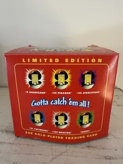 Pokemon Mewtwo Red Ball with 23K Gold Trading Card and Sealed Authenticity 1999 - Image 3