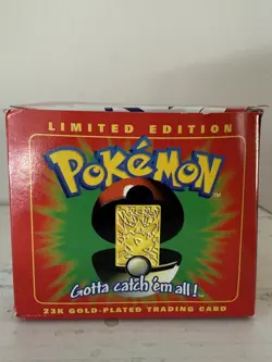 Pokemon Togepi Red Ball with 23K Gold Trading Card and Sealed Authenticity 1999 - Image 4