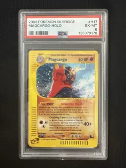 Magcargo H17/H32 Holo Skyridge PSA 6 WOTC Vintage Pokemon Card 2003 - Image 1