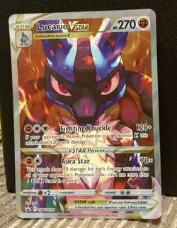 Pokemon TCG Crown Zenith Lucario VSTAR Promo Card SWSH291 - Image 1