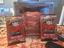 One Piece Card Game Devils Fruit Vol 3 Sealed with Two Sealed OP-13 Booster Pack - Image 1
