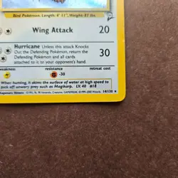 Pidgeot 14/130 Pokemon Base Set 2 Holo Rare Card - MP - Image 5