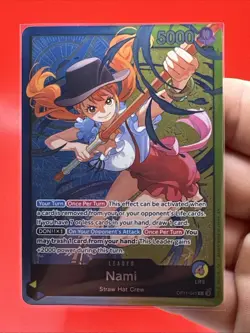 One Piece TCG Nami OP11-041 Learn Together Deck Promo Leader Card English - Image 2