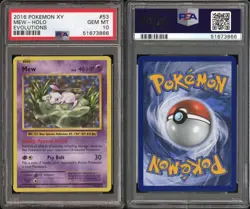 2016 Pokemon XY Evolutions Mew Holo Card 53/108 PSA 10 - Image 3