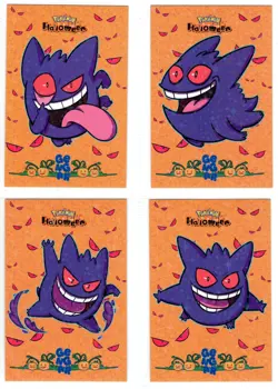 4 CARD LOT - GENGAR - Halloween Card Database - Pokemon - Image 1