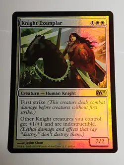 FOIL Knight Exemplar M11 Core #020 MTG Magic The Gathering English LP - Image 1