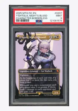 Y’Shtola, Night’s Blessed Character Borderless PSA 9 MINT Final Fantasy MTG - Image 1