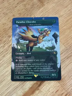 Paradise Chocobo (Birds of Paradise) Borderless FOIL MTG Final Fantasy - Image 1