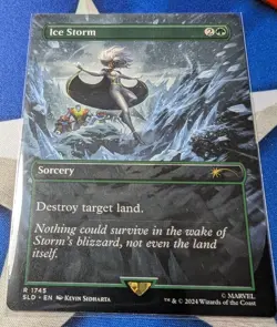 Ice Storm MTG Marvel Secret Lair NM Non Foil Unplayed SLD Storm - Image 1