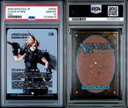 Cloud Strife 2025 MTG Final Fantasy FCA JP #0042 Foil PSA 10 Najeela - Image 3