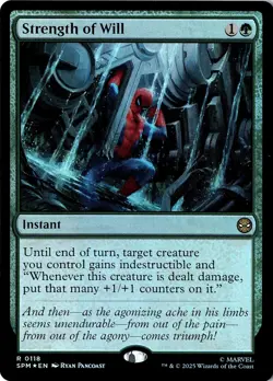 NM - Strength of Will R Foil Marvel's Spider-Man 118 - Image 1