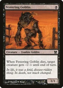1x Festering Goblin NM Eng MTG - Modern Masters - Image 1