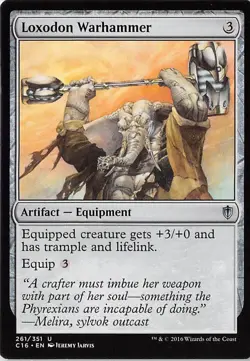 Loxodon Warhammer *Rare* Magic MtG x1 Commander 2016 SP - Image 1