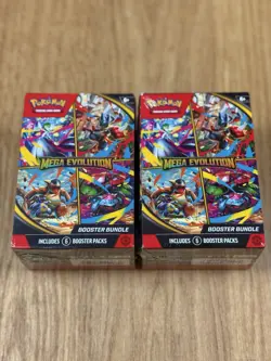 x2 Pokemon TCG Mega Evolution Booster Bundle Brand New | Both Factory Sealed - Image 1