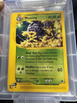 Pokemon Card - Weezing Expedition 70/165 Rare Non Holo - Image 1