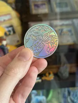 2025 Pokemon Mega Charizard X Ex UPC Silver Metal Coin - Image 1
