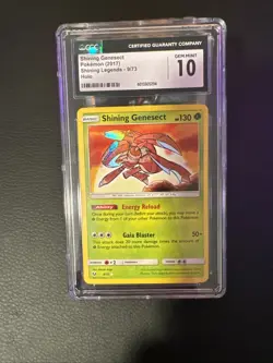 CGC Gem Mint 10 Pokemon TCG Shining Genesect 9/73 Shining Legends - Image 1