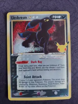 Umbreon Gold Star 17/17 Celebrations: Classic Collection Holo Pokemon TCG MINT - Image 1