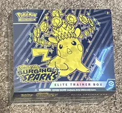 Pokemon TCG Scarlet & Violet Surging Sparks Elite Trainer Box ETB New Sealed - Image 1