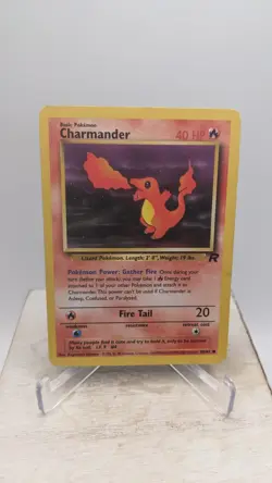 Vintage WOTC Pokemon #50/82 Charmander Team Rocket Card - Lightly Played LP - Image 1