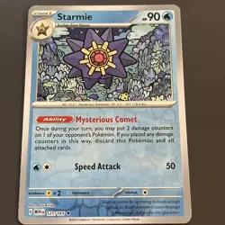 Pokemon TCG: Starmie - Scarlet & Violet 151 - Reverse Holo - 121/165 - NM - Image 2