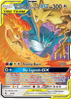 Moltres & Zapdos & Articuno GX 44/68 Hidden Fates Holo for sale online - Image 3