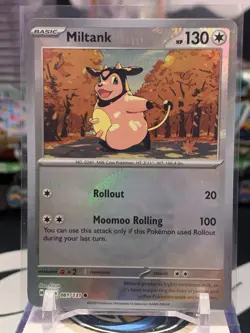 Pokemon Prismatic Evolutions Miltank 081/131 Pokeball Reverse Holo JW 10O - Image 1