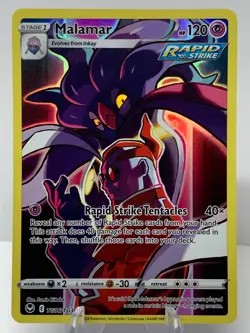Pokemon Malamar TG06/TG30 Silver Tempest Sword & Shield Trainer Gallery - Image 2