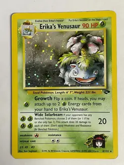 Pokemon TCG Erika's Venusaur Gym Challenge Holo Card 4/132 - Image 1