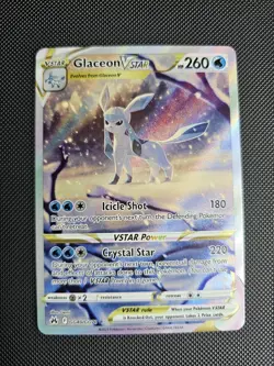 Pokemon Crown Zenith: Galarian Gallery GG40/GG70 Glaceon VSTAR NM - Image 1