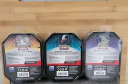 Pokemon TCG: Triple Whammy Tins Lot Of 3 New Factory Sealed Ships Fast 💨 - Image 3
