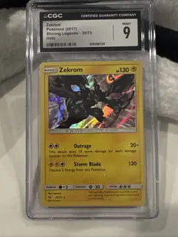 Zekrom 35/73 Shining Legends Holo Graded CGC Mint 9. Low Pop(40) only 37 Higher! - Image 1