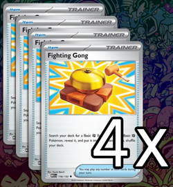 4x Fighting Gong 116/132 - ME01: Mega Evolution - Pokemon TCG - Image 1