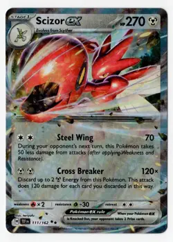 Pokemon Scizor ex #111/162 Temporal Forces - double rare - Image 1